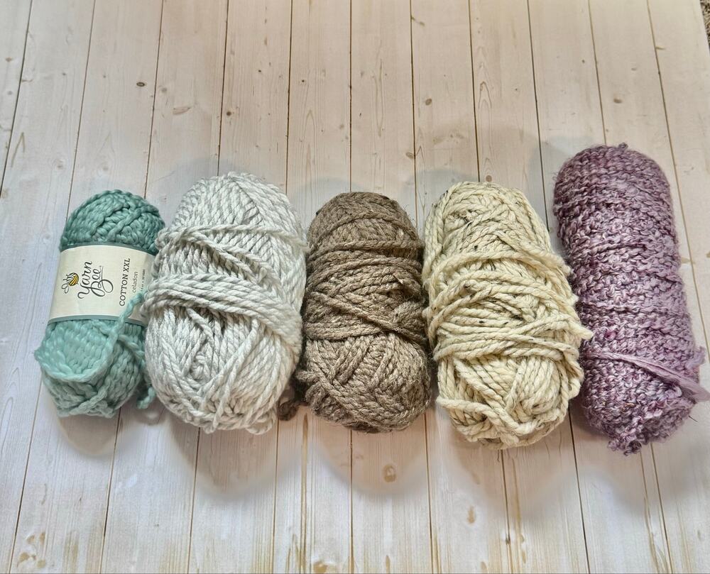 Mixed Secondhand Yarn Lot - Assorted Textures & Weights